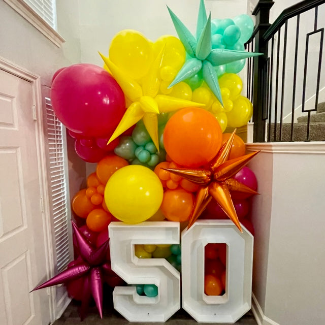 Balloons & Wooden Numbers